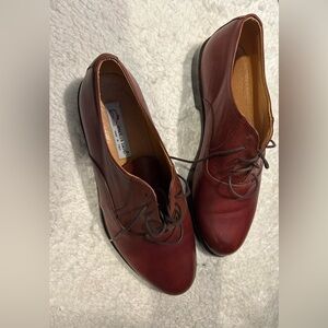 Charles David Men's Burgundy Leather Derby Oxfords
